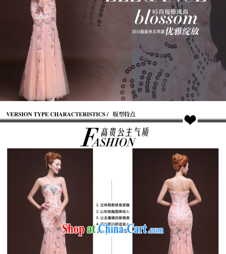 Wei Qi gold Evening Dress 2015 New Long, chest bare bows dress uniform crowsfoot wedding dresses banquet moderator evening dress summer red M pictures, price, brand platters! Elections are good character, the national distribution, so why buy now enjoy more preferential! Health