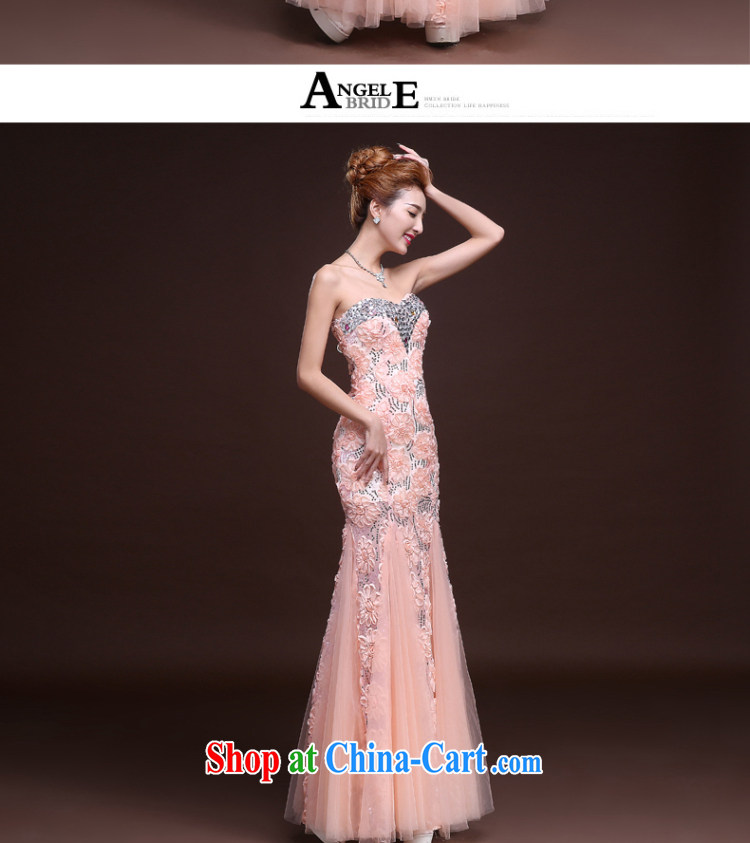 Wei Qi gold Evening Dress 2015 New Long, chest bare bows dress uniform crowsfoot wedding dresses banquet moderator evening dress summer red M pictures, price, brand platters! Elections are good character, the national distribution, so why buy now enjoy more preferential! Health