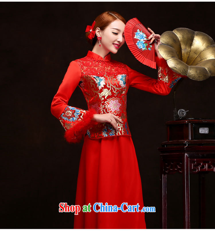There are optimized color Kingfisher red bows Service Bridal long 2014 new marriage and marriage wedding dresses long sleeved shirt Autumn and Winter load YSB 2083 red XXL pictures, price, brand platters! Elections are good character, the national distribution, so why buy now enjoy more preferential! Health