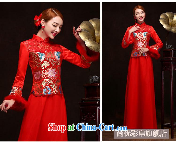 There are optimized color Kingfisher red bows Service Bridal long 2014 new marriage and marriage wedding dresses long sleeved shirt Autumn and Winter load YSB 2083 red XXL pictures, price, brand platters! Elections are good character, the national distribution, so why buy now enjoy more preferential! Health