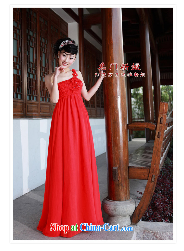 The bride's wedding dresses red dress single shoulder wedding dress wedding dress toast 783 L pictures, price, brand platters! Elections are good character, the national distribution, so why buy now enjoy more preferential! Health