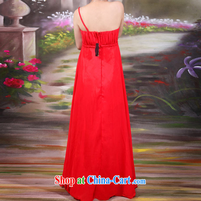 The bride's wedding dresses red dress single shoulder wedding dress wedding dress toast L 783, a bride, and shopping on the Internet