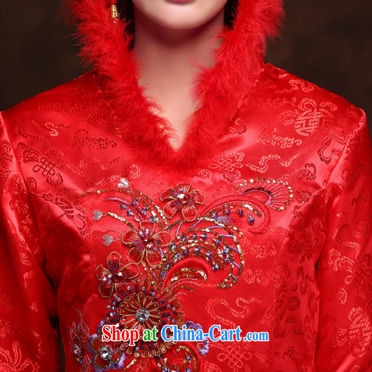 There are 12,014, autumn and winter, new cotton dresses wedding dresses. For warm the Marriage Code toast serving dresses YY 2097 red XXL pictures, price, brand platters! Elections are good character, the national distribution, so why buy now enjoy more preferential! Health