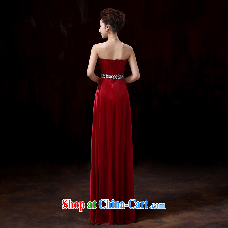 Baby bridal elegant style 2014 winter dresses, wipe it off his chest, long, red wine toast clothing and stylish moderator good evening dress wine red XXL, my dear Bride (BABY BPIDEB), online shopping