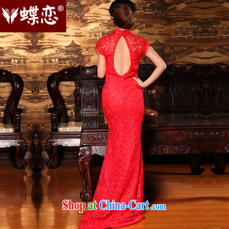 Butterfly Lovers 2015 summer, winter clothing retro improved wedding dresses long dresses, bridal the liquor service wedding dress 49,160 red new pre-sale 7 Day Shipping XXL, Butterfly Lovers, shopping on the Internet