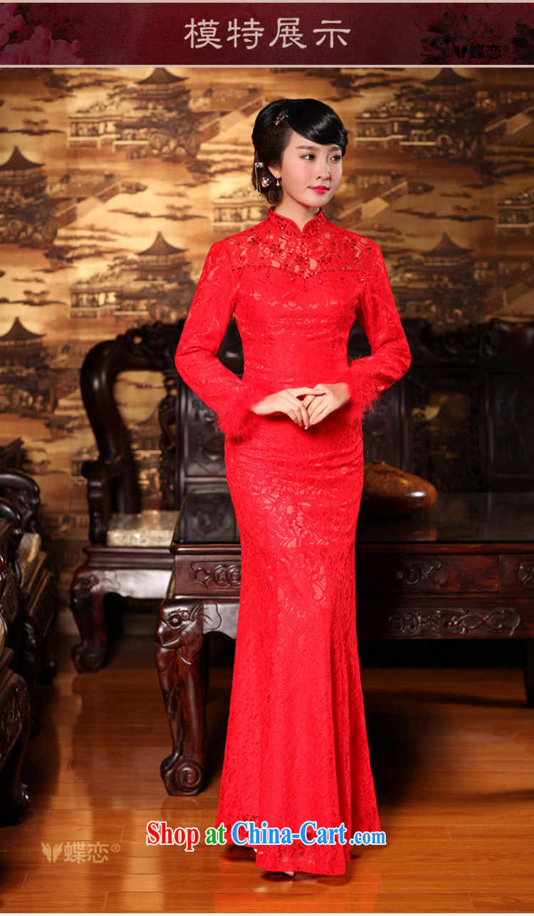 Butterfly Lovers fall 2015, Retro improved cheongsam to wine service at Merlion dress long, long-sleeved red wedding dress winter 49,161 red XXL pictures, price, brand platters! Elections are good character, the national distribution, so why buy now enjoy more preferential! Health