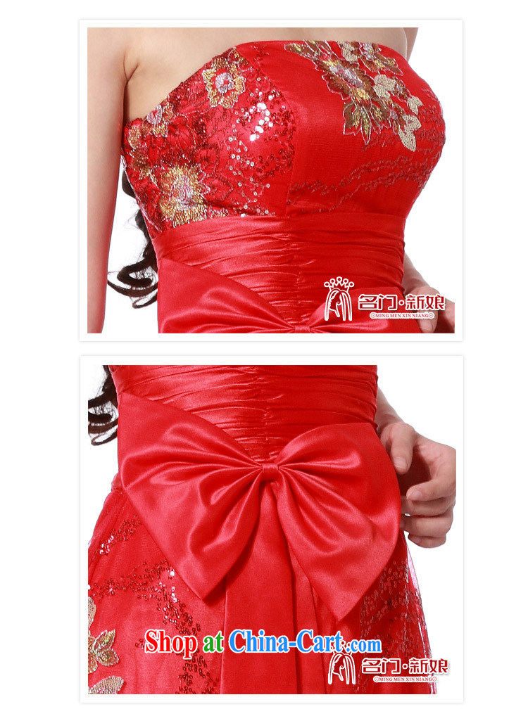 The bride's wedding dresses new 2015 red wedding dress uniform toast long dress 680 red M pictures, price, brand platters! Elections are good character, the national distribution, so why buy now enjoy more preferential! Health