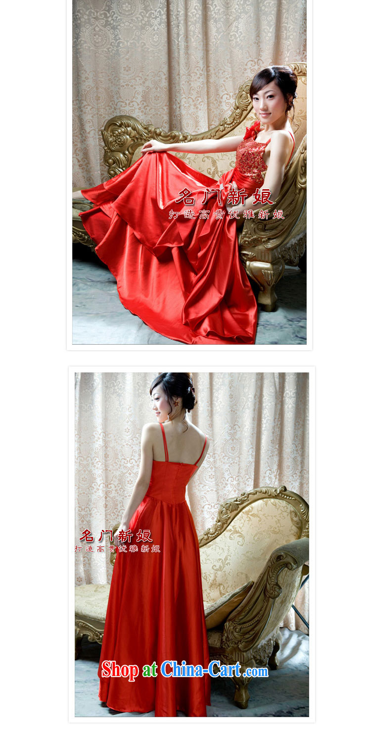 The bride's wedding dresses marriage red bows dress stylish single shoulder dress 766 red M pictures, price, brand platters! Elections are good character, the national distribution, so why buy now enjoy more preferential! Health