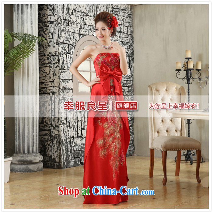 A good service is 2015 New Red erase chest bridal wedding dress long butterfly wedding dresses dress red 2 XL pictures, price, brand platters! Elections are good character, the national distribution, so why buy now enjoy more preferential! Health