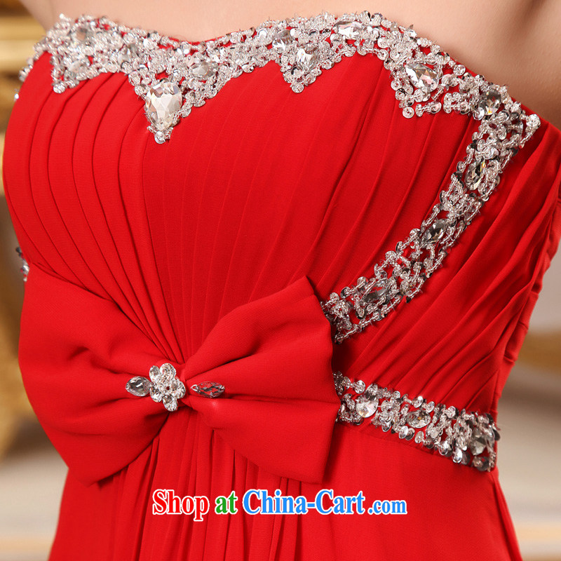 A good service is 2015 New Red bridal wedding dress pregnant women long wedding toast serving large, thick mm red 5 XL, good service, and, on-line shopping