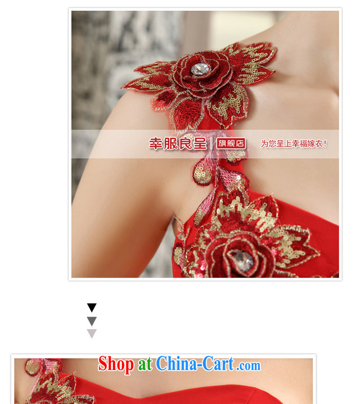 A good service is 2015 New Red marriages served toast long single shoulder wedding dresses Evening Dress evening dress red 2 XL pictures, price, brand platters! Elections are good character, the national distribution, so why buy now enjoy more preferential! Health