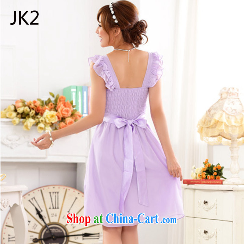 Short bridesmaid clothing mask shoulder sister banquet purple evening dress dresses thick MM the dress code JK 2 9827 purple XXXL, JK 2. YY, shopping on the Internet