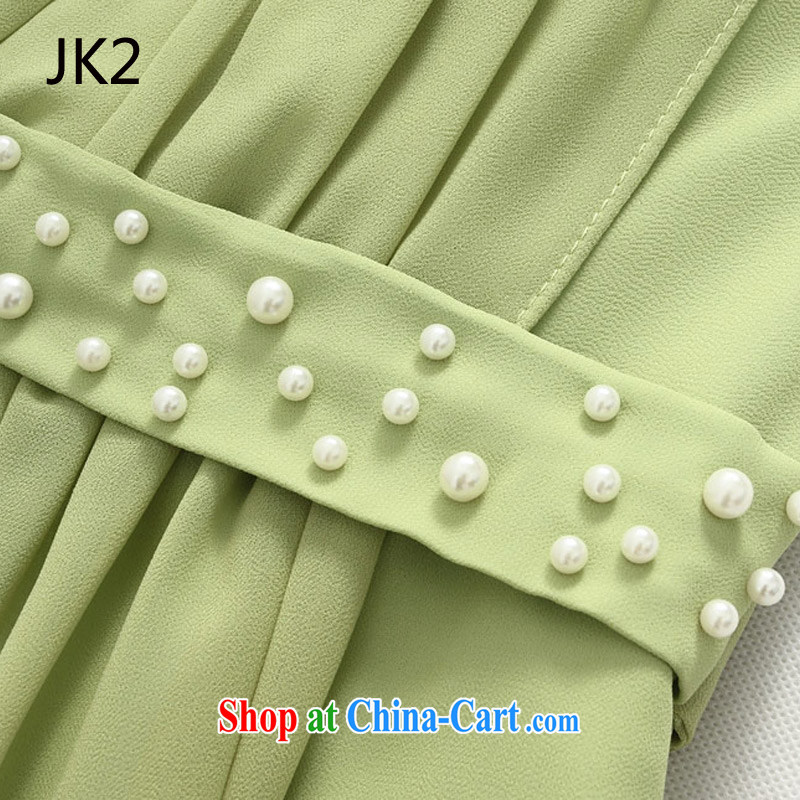 Sweet jerseys Pearl nails wrapped around his chest and sisters snow skirt woven annual dress the dress code JK 2 9917 Green Green XXXL, JK 2. YY, shopping on the Internet