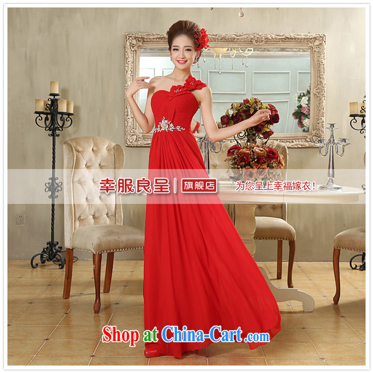 A good service is 2015 new bride wedding dress red long wedding dresses skirt, shoulder flowers with red 2 XL pictures, price, brand platters! Elections are good character, the national distribution, so why buy now enjoy more preferential! Health