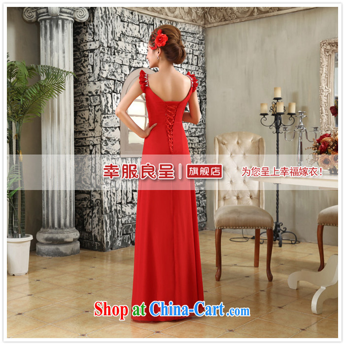 A good service is 2015 new marriages red long with double-shoulder wedding wood drill dress skirt red XL pictures, price, brand platters! Elections are good character, the national distribution, so why buy now enjoy more preferential! Health