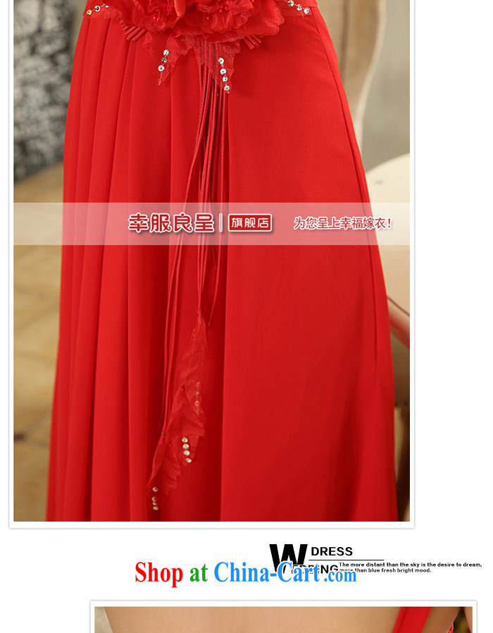 A good service is 2015 new bride wedding dress Long Red single shoulder flowers with wedding dress skirt red 2 XL pictures, price, brand platters! Elections are good character, the national distribution, so why buy now enjoy more preferential! Health
