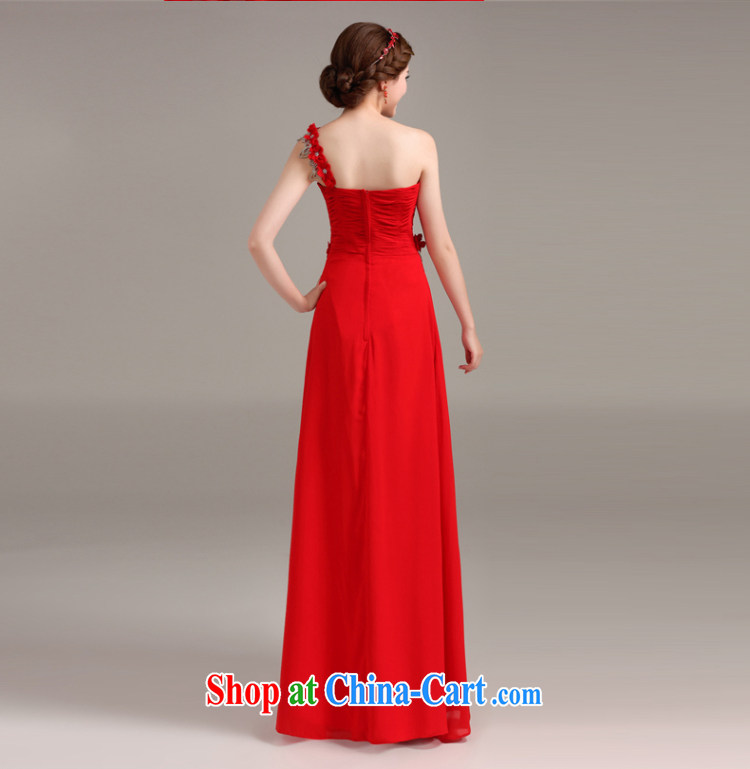 Ting Beverly 2015 marriages new dress red toast serving single shoulder-length, chest bare dress red XL pictures, price, brand platters! Elections are good character, the national distribution, so why buy now enjoy more preferential! Health