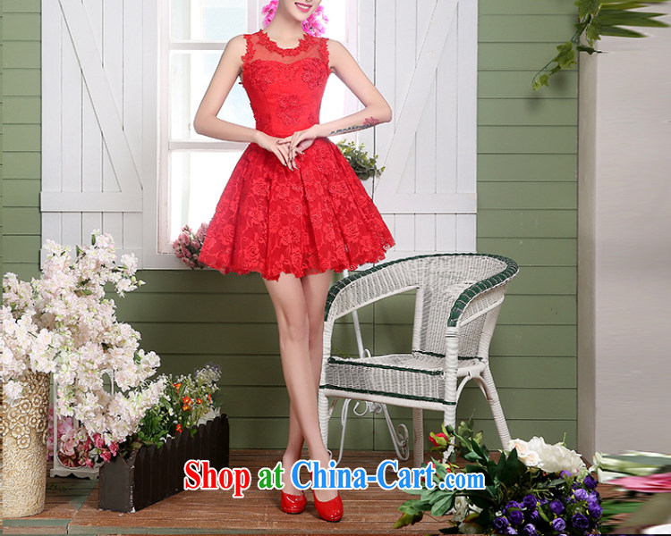 Sophie HIV than toasting Service Bridal Fashion summer 2015 new Korean red lace short wedding dress short shoulders serving toast red XXL pictures, price, brand platters! Elections are good character, the national distribution, so why buy now enjoy more preferential! Health