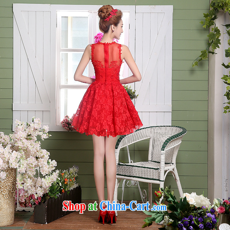 Sophie HIV than toasting Service Bridal Fashion summer 2015 new Korean red lace short wedding dress short dual-shoulder bows serving red XXL, than AIDS (SOFIE ABBY), online shopping