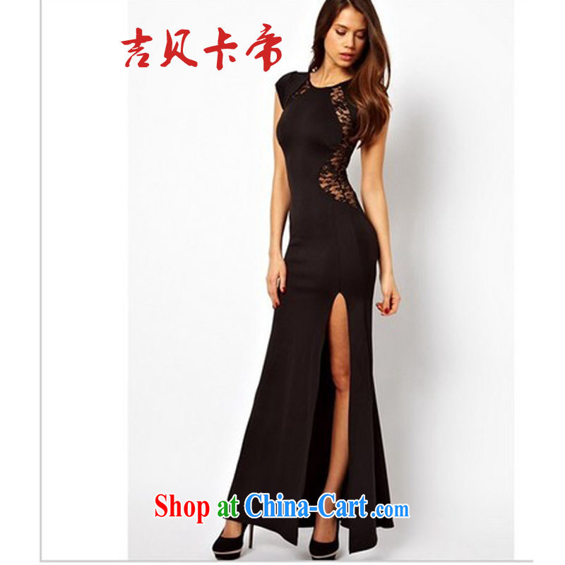 The Bekaa in Dili 8037 #Europe trade long skirt the forklift truck dresses behind lace skirt night dress red M, Bekaa in Dili (JIBEIKADI), shopping on the Internet