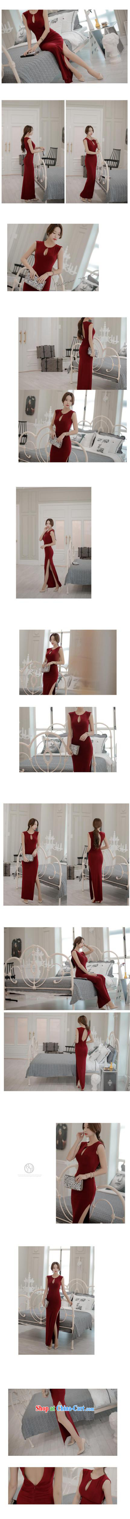 The Bekaa in Dili 5573 wine red back exposed side on the truck banquet toast dress long dress red wine is, pictures, price, brand platters! Elections are good character, the national distribution, so why buy now enjoy more preferential! Health
