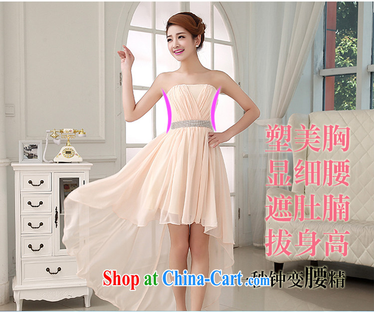 Korean bridal wedding dresses new 2015 Princess bridesmaid dress toast stage before serving short, long, champagne color. size 5 - 7 Day Shipping pictures, price, brand platters! Elections are good character, the national distribution, so why buy now enjoy more preferential! Health