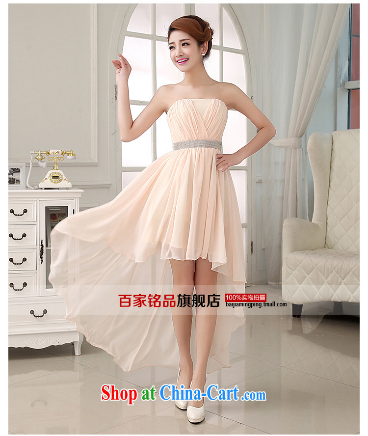 Korean bridal wedding dresses new 2015 Princess bridesmaid dress toast stage before serving short, long, champagne color. size 5 - 7 Day Shipping pictures, price, brand platters! Elections are good character, the national distribution, so why buy now enjoy more preferential! Health