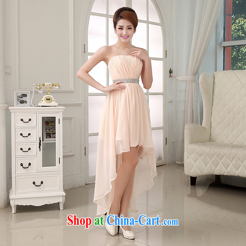Korean bridal wedding dresses new 2015 Princess bridesmaid dress toast stage before serving short, long, champagne color. size 5 - 7 Day Shipping, 100 Ka-ming, and shopping on the Internet