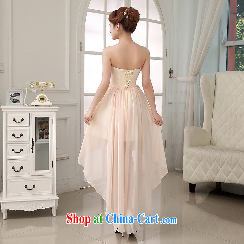 Korean bridal wedding dresses new 2015 Princess bridesmaid dress toast stage before serving short, long, champagne color. size 5 - 7 Day Shipping, 100 Ka-ming, and shopping on the Internet