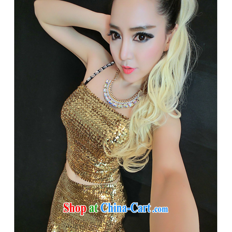 Red shinny 2015 my store, dance performances and stylish beauty sense of bare chest pack skirt F C 4009 36 blue, code, and edge, I, shopping on the Internet