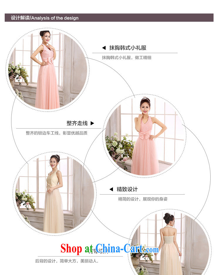Package Mail Delivery Korean elegance Deep V collar sexy back exposed small dress wedding dress sister bridesmaid mission Small dress lady long lace annual double-yi light champagne color, pictures, price, brand platters! Elections are good character, the national distribution, so why buy now enjoy more preferential! Health