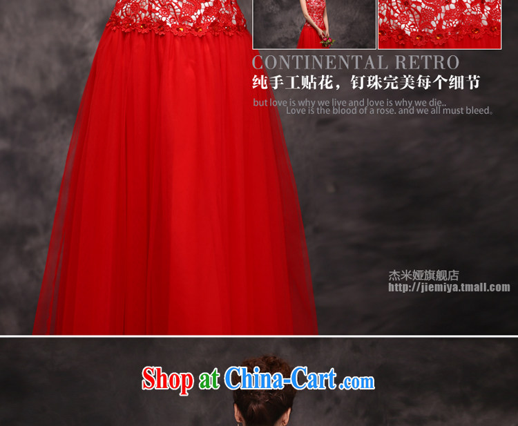 J. MIA toast Service Bridal Fashion 2014 New Red marriage wedding dresses moderator Tuxedo female beauty, long red XXL pictures, price, brand platters! Elections are good character, the national distribution, so why buy now enjoy more preferential! Health