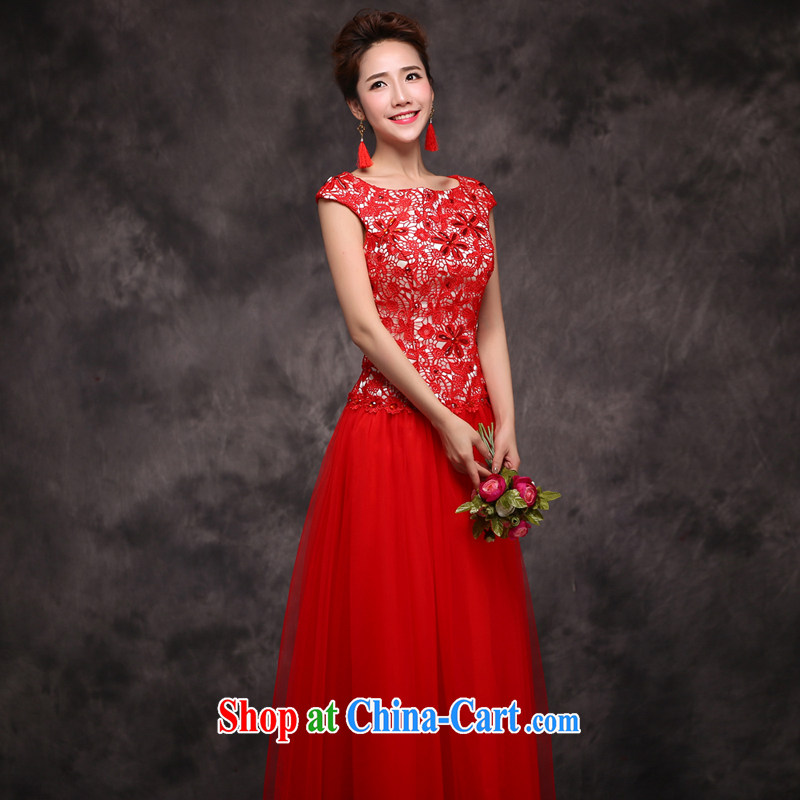 Cheng Kejie MIA toast Service Bridal Fashion 2014 New Red marriage wedding dresses moderator Tuxedo female beauty, long red XXL, Jake Mia, and shopping on the Internet