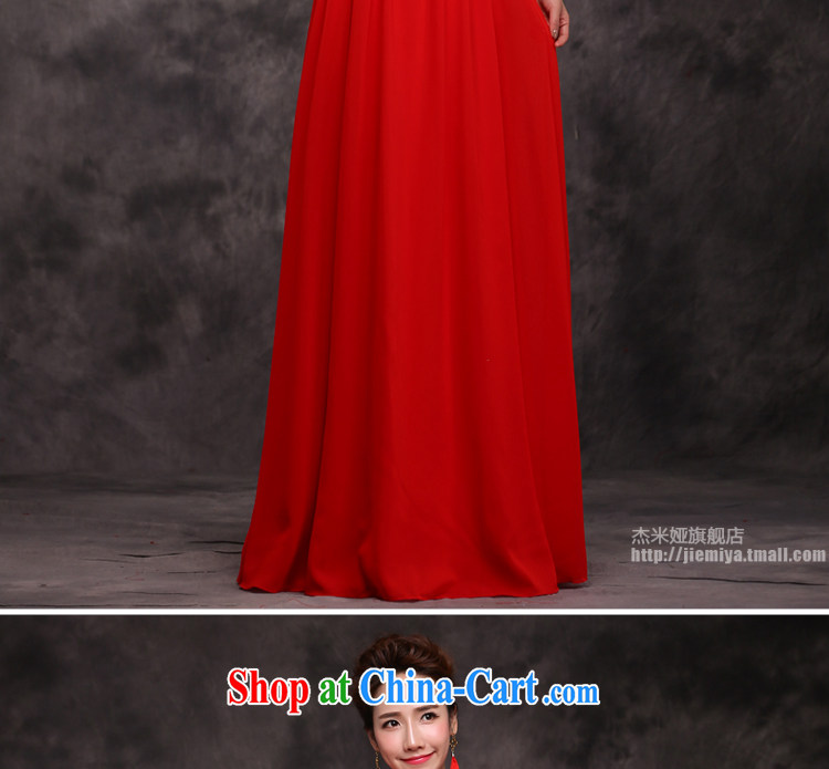 J. MIA 2015 New Red double-shoulder-length, cultivating lace Evening Dress bridal wedding dress toast serving evening dress female Red XXL pictures, price, brand platters! Elections are good character, the national distribution, so why buy now enjoy more preferential! Health