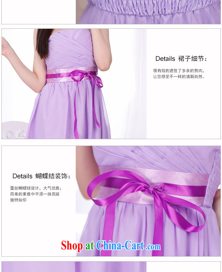 The package mail 2015 new small dress bridal wedding dress purple smears chest sexy shaggy dress Princess evening dress annual dress straps short skirts purple are code pictures, price, brand platters! Elections are good character, the national distribution, so why buy now enjoy more preferential! Health