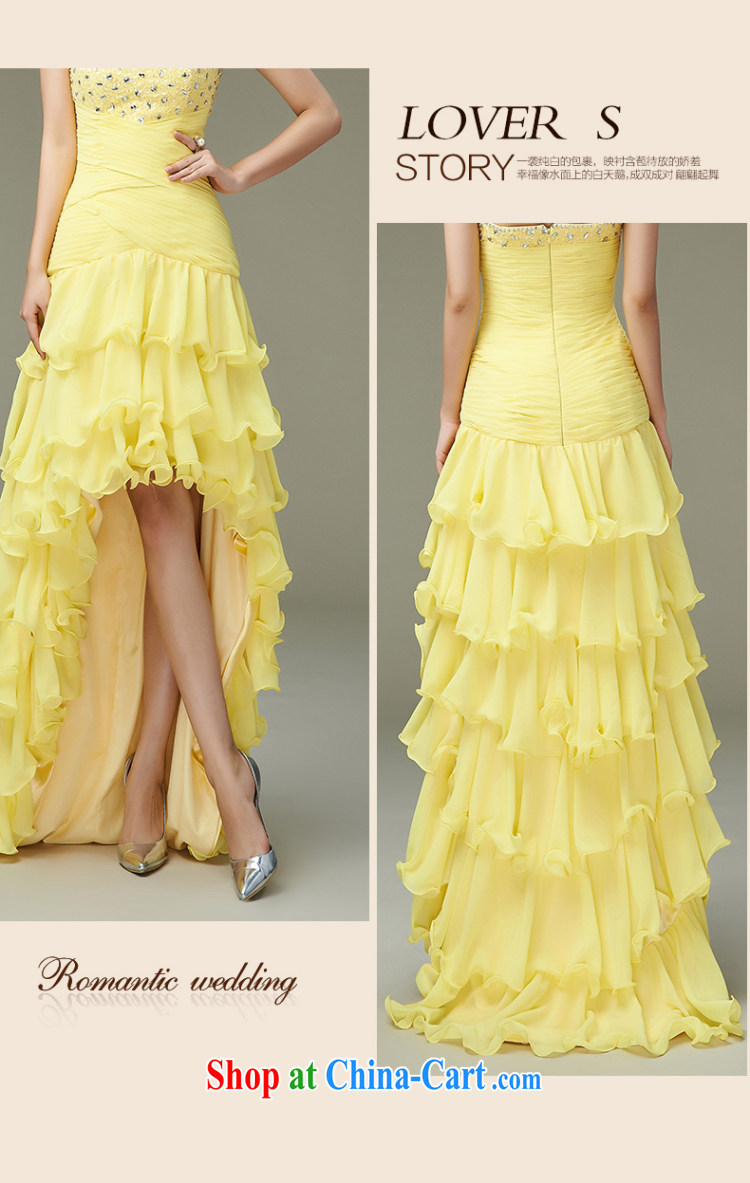 Han Park (cchappiness) 2015 new sexy bare chest stylish bows clothing bridesmaid Service Annual Meeting dress yellow XXL (7 days shipping) pictures, price, brand platters! Elections are good character, the national distribution, so why buy now enjoy more preferential! Health