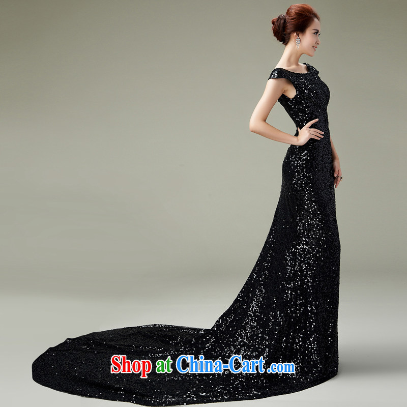 Han Park (cchappiness) 2015 new beauty, long serving toast sexy banquet Annual Meeting dress black S (7 days Shipping), Han Park (cchappiness), online shopping