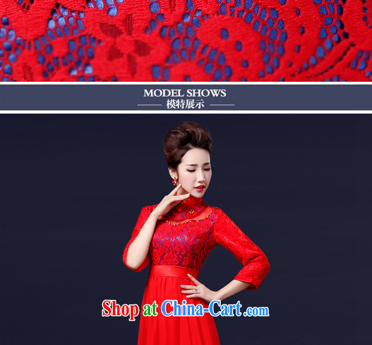 Cheng Kejie MIA toast serving stylish bridal 2015 New Red wedding dresses wedding retro dress, long-sleeved gown long XS pictures, price, brand platters! Elections are good character, the national distribution, so why buy now enjoy more preferential! Health