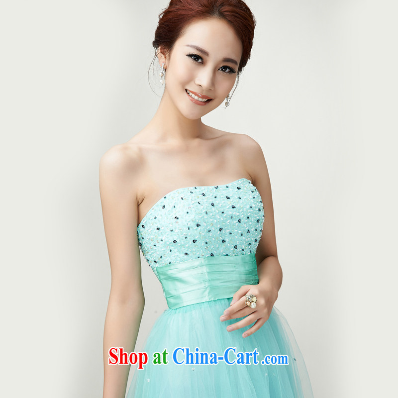 Han Park (cchappiness) 2015 new erase chest long serving toast beauty bridesmaid Service Annual Meeting dress green XXL (7 days Shipping), Han Park (cchappiness), online shopping