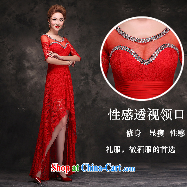 Hi Ka-hi 2014 new winter toast, served before dress short, long and stylish red bridesmaid dress long gown beauty F 104 red left size tailored pictures, price, brand platters! Elections are good character, the national distribution, so why buy now enjoy more preferential! Health