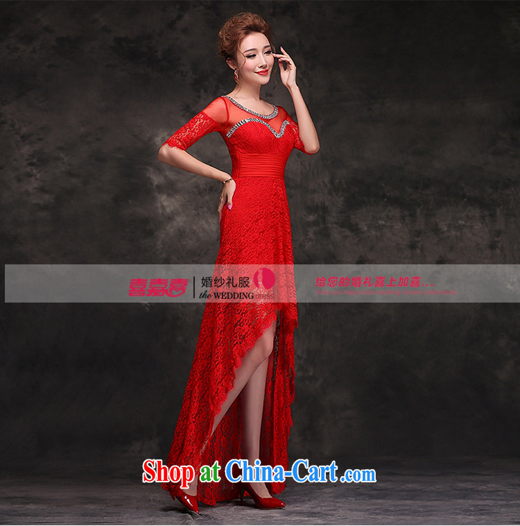Hi Ka-hi 2014 new winter toast, served before dress short, long and stylish red bridesmaid dress long gown beauty F 104 red left size tailored pictures, price, brand platters! Elections are good character, the national distribution, so why buy now enjoy more preferential! Health