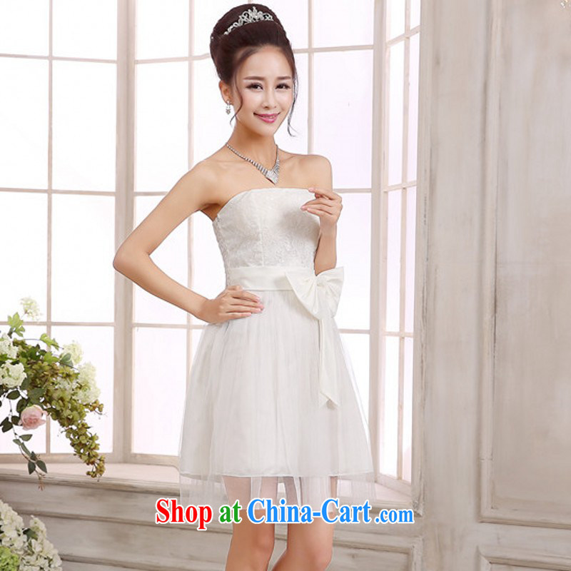 The delivery package as soon as possible the new annual small dress shaggy Web yarn Princess skirt bow tie bare chest lace red wedding bridesmaid sister ceremony dress straps dress champagne color code, there is the clothing, shopping on the Internet