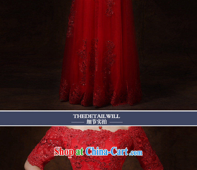 J. MIA toast Service Bridal Fashion 2015 new wedding dress a Field shoulder red long banquet dress female L pictures, price, brand platters! Elections are good character, the national distribution, so why buy now enjoy more preferential! Health