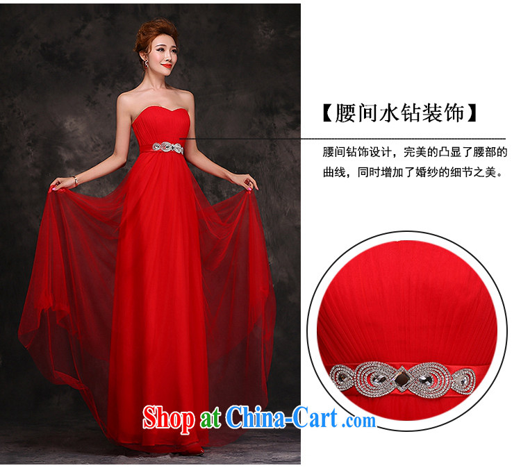 Hi Ka-hi 2014 new bride wedding dress toast winter clothing bridesmaid serving long stylish red dress F 112 red left size tailored pictures, price, brand platters! Elections are good character, the national distribution, so why buy now enjoy more preferential! Health