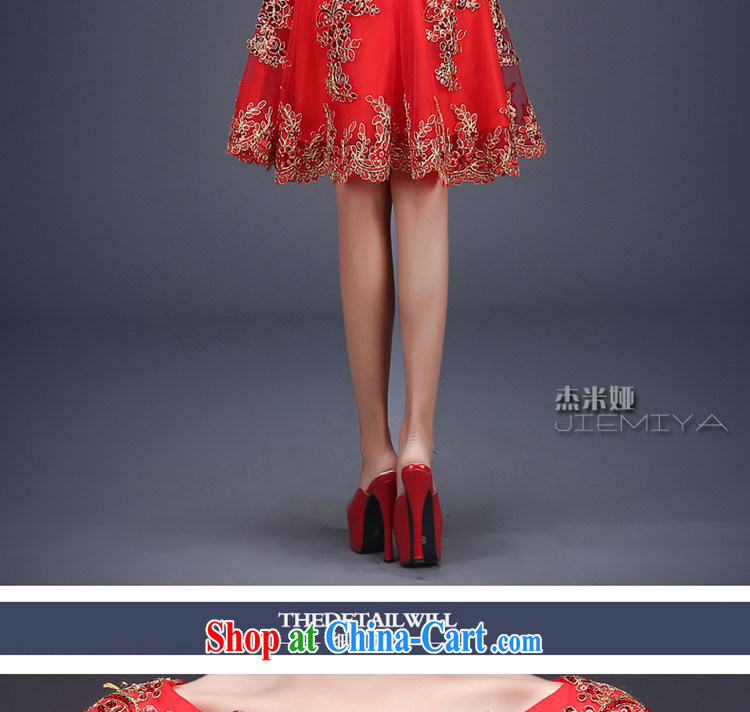 J. MIA dress short, 2015 new wedding dresses red bows Service Bridal Fashion long betrothal banquet long serving toast XS pictures, price, brand platters! Elections are good character, the national distribution, so why buy now enjoy more preferential! Health