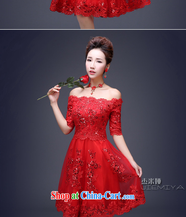 J. MIA bridal wedding dresses 2015 new small dress uniform toasting red smears in his chest waist short bridesmaid dress dress dress red XXXL pictures, price, brand platters! Elections are good character, the national distribution, so why buy now enjoy more preferential! Health