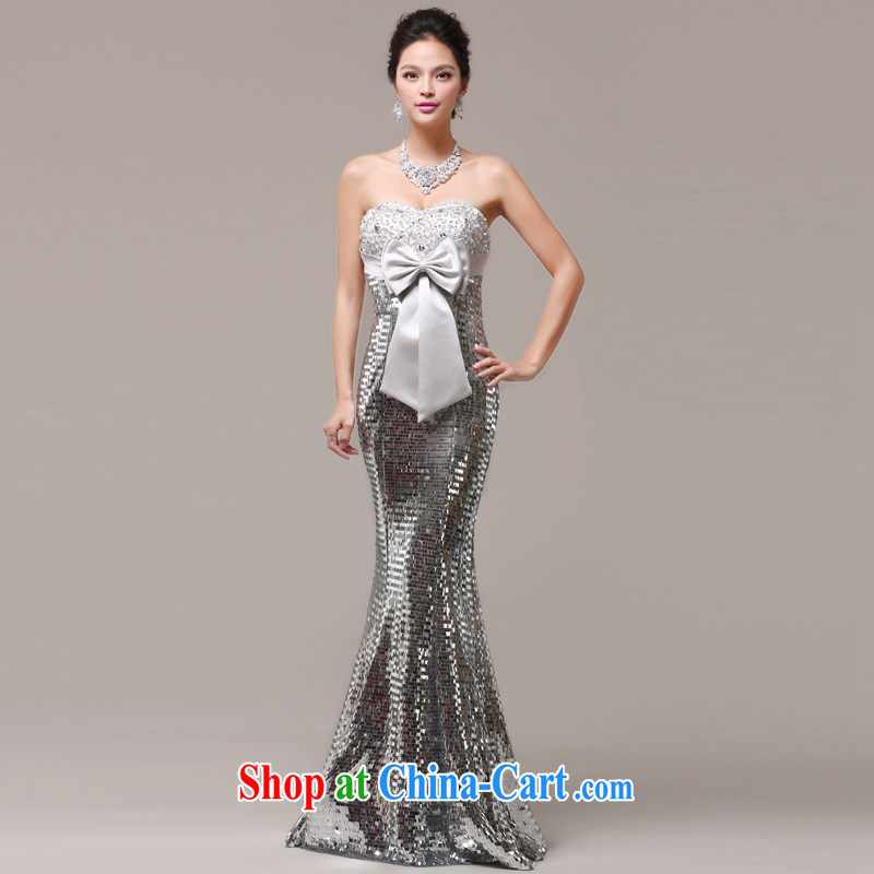 Cheng Kejie MIA Evening Dress 2014 New Long bows service bridal dresses at Merlion wiped his chest, stylish open Evening Dress red XXL, Jake Mia, shopping on the Internet