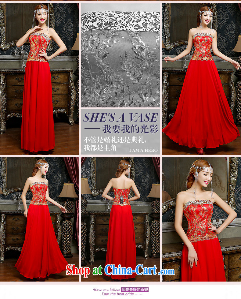 Code Hang Seng bridal 2015 spring new bride's toast clothing stylish wedding dress maternity dress long red dress evening dress can be done dress red XXL new pre-sale 7 Day Shipping pictures, price, brand platters! Elections are good character, the national distribution, so why buy now enjoy more preferential! Health