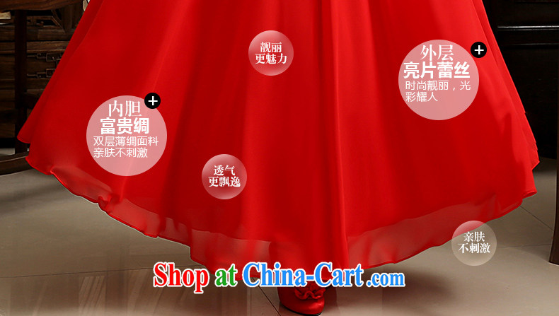 Code Hang Seng bridal 2015 spring new bride's toast clothing stylish wedding dress maternity dress long red dress evening dress can be done dress red XXL new pre-sale 7 Day Shipping pictures, price, brand platters! Elections are good character, the national distribution, so why buy now enjoy more preferential! Health