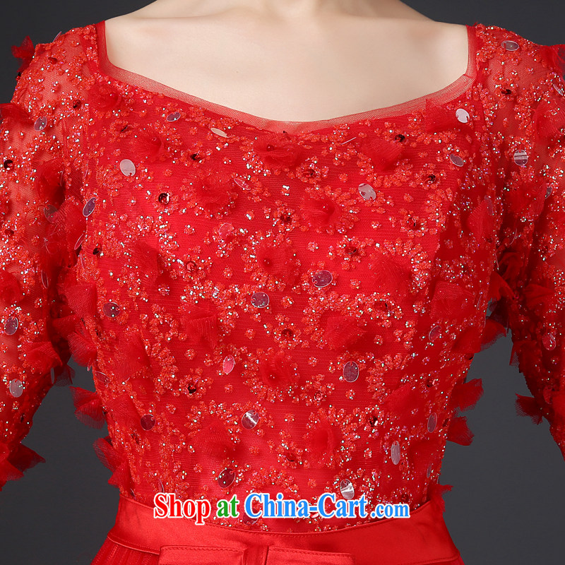 Cheng Kejie MIA toast Service Bridal Fashion 2014 New Red wedding dresses long sleeves in marriage dress lace winter XXL, Jake Mia, shopping on the Internet